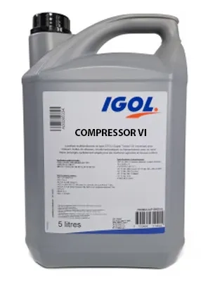 Huile moteur pompes à vide IGOL, 5 litres COMPRESSOR VI, viscosité 100